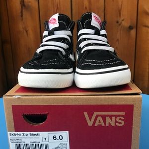 Vans Hi Top Zipper Toddler Shoes